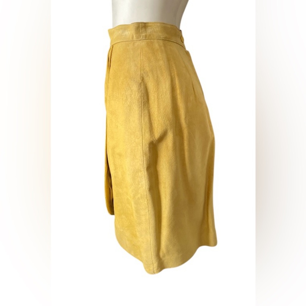 Vintage 1990s Danier suede leather vest and tulip skirt set Women - Picture 5 of 16